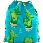 Blaue Antonio Herrensporttaschen mit Kaktus-Motiv aus Kunstfaser 