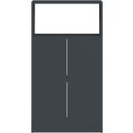Schwarze Pickawood Barschränke mit Schublade Breite 100-150cm, Höhe 100-150cm, Tiefe 0-50cm 