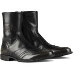 Schwarze Business Hochzeitsschuhe & Oxford Schuhe mit Reißverschluss aus Leder wasserabweisend Größe 39 