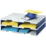 Blaue Styro Dokumentenablagen & Papierablagen DIN C4 aus Papier 