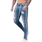 Blaue Casual Ripped Jeans & Zerrissene Jeans aus Denim für Herren Größe 3 XL 