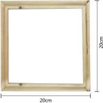 Quadratische Leinwandbilder aus Holz mit Rahmen 60x40 