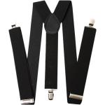 Schwarze Clip-Hosenträger aus Polyester für Damen Einheitsgröße 
