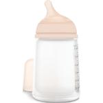 Weiße Suavinex Babyflaschen 270ml aus Silikon 