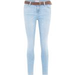 Braune Ankle-Jeans mit Reißverschluss aus Denim für Damen Größe M 