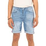 Hellblaue Sublevel Jeans-Shorts aus Denim für Herren Größe XXL für den für den Sommer 