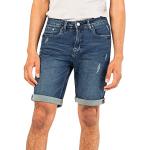 Dunkelblaue Sublevel Jeans-Shorts aus Denim für Herren Größe XXL für den für den Sommer 
