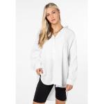 SUBLEVEL Langarmbluse »Musselin Long-Bluse«, weiß, white