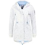 SUBLEVEL Softshelljacke »OM215« Damen Softshell Mantel mit Kapuze und Print, weiß