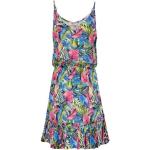 SUBLEVEL Sommerkleid »OM212« Damen Sommer Kleid mit elastischen Bund, rosa, Pink