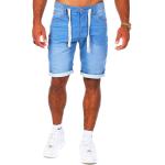 Hellblaue Vintage Sublevel Jeans-Shorts aus Denim für Herren für den für den Sommer 
