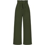 Armeegrüne Sportliche Palazzo-Hosen für Damen Größe XL 