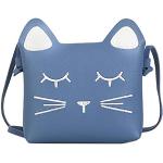 Messenger Bags & Kuriertaschen mit Katzenmotiv aus Kunstleder für Mädchen klein 