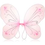 Rosa Schmetterlingsflügel mit Glitzer für Kinder 
