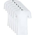 Reduzierte Weiße Unifarbene Kurzärmelige T-Shirts für Herren Größe XXL 