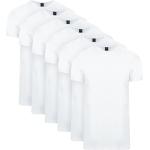 Reduzierte Weiße Unifarbene Kurzärmelige T-Shirts für Herren Größe 3 XL 