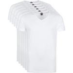 Black Friday Angebote - Weiße Kurzärmelige Bio V-Ausschnitt T-Shirts für Herren Größe XXL 