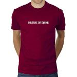 Sultans of Swing - Herren T-Shirt von KaterLikoli, Gr. XL, Burgundy