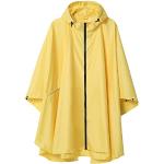 Gelbe Regenponchos & Regencapes mit Reißverschluss aus Polyester für Damen Einheitsgröße 