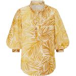 Gelbe 3/4-ärmelige Summum Woman Festliche Blusen für Damen Größe S für den für den Frühling 