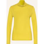 Reduzierte Gelbe Langärmelige Summum Woman Rollkragen Rollkragenshirts aus Jersey für Damen Größe S 