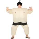 Nudefarbene Unifarbene Sumoringer-Kostüme aus Polyester für Herren Größe L 