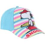 Türkise Die Peanuts Snoopy Basecaps für Kinder & Baseball-Caps für Kinder mit Klettverschluss aus Baumwolle für Mädchen 