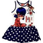 Blaue Miraculous – Geschichten von Ladybug und Cat Noir Kindersommerkleider aus Baumwolle für Mädchen für den für den Sommer 