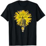 Sun Records Gelber Mikrofonspritzer T-Shirt