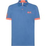 Reduzierte Blaue SUN 68 Herrenpoloshirts & Herrenpolohemden aus Baumwolle Größe XL für den für den Sommer 