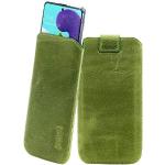 Grüne Suncase Samsung Galaxy A51 Hüllen Art: Bumper Cases mit Bildern aus Glattleder 