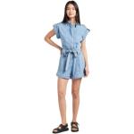 Blaue Suncoo Playsuits & Kurze Overalls aus Baumwolle für Damen Größe M für den für den Sommer 