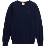 Reduzierte Marineblaue SUNDEK Kaschmir-Pullover aus Wolle für Herren Größe M 