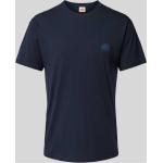 Marineblaue SUNDEK T-Shirts aus Baumwolle für Herren Größe L 
