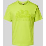 Gelbe Unifarbene SUNDEK T-Shirts aus Baumwolle für Herren Größe M 