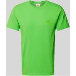 Hellgrüne Unifarbene SUNDEK T-Shirts aus Baumwolle für Herren Größe M 
