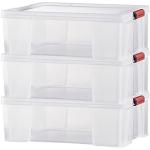Reduzierte Boxen & Aufbewahrungsboxen aus Kunststoff stapelbar 3-teilig 