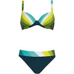 Grüne SUNFLAIR Bikini-Tops aus Polyamid in 95C für Damen Größe L 