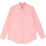 Pinke Casual Button Down Kragen Hemden mit Button-Down-Kragen für Herren Größe M 