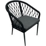 Reduzierte Anthrazitfarbene Sungörl Gartenstühle Metall aus Polyrattan rostfrei Breite 50-100cm, Höhe 50-100cm, Tiefe 50-100cm 