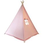 SUNNY Alba Tipizelt für Kinder in Rosa | Indianer / Tipi / Wigwam Zelt mit Boden für Kinderzimmer | Spielzelt aus Baumwolle 120x120 cm.