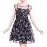Bunte Sunny Fashion Midi Kindertüllkleider mit Reißverschluss aus Tüll für Mädchen Größe 146 