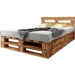 Betten mit Bettkasten aus Massivholz mit Schublade 200x200 
