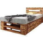 Betten mit Bettkasten aus Holz mit Schublade 80x200 