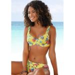 Gelbe Sunseeker Ocean Bikini-Tops aus Microfaser mit verstellbaren Trägern für Damen Größe L für den für den Sommer 