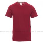 Bordeauxrote Camouflage Kurzärmelige T-Shirts für Herren Größe XXL 