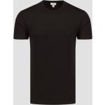 Sunspel Herren-t-shirt In Schwarz