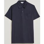 Sunspel Riviera Polo Shirt Navy