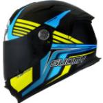 Suomy SR-Sport Attraction Helm hellblau neongelb schwarz XL