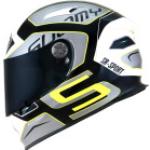 Suomy SR-Sport Axial Helm neongelb silber weiss S
